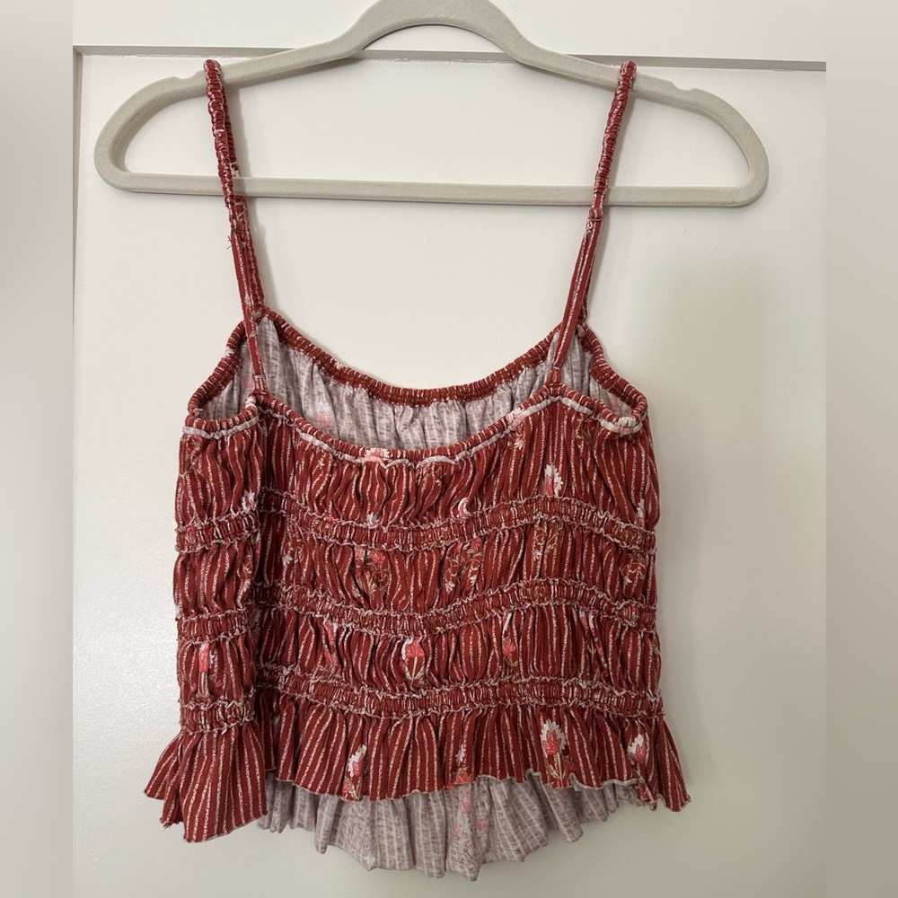 Free People Floral Ruffle Top - Picture 3 of 6